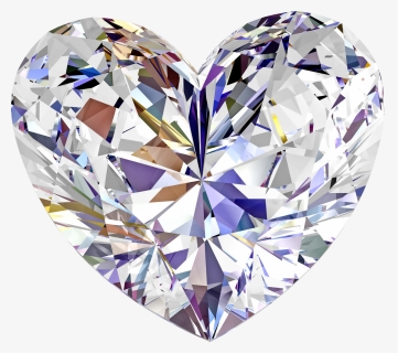 Brilliant Diamond Love Shaped Png Image - Crystal Diamonds Artificial, Transparent Png, Free Download