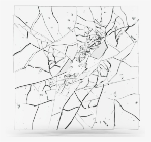 Shattered Plate Glass - Line Art, HD Png Download, Free Download