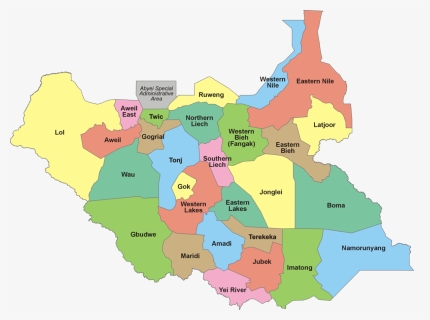 South Sudan States, HD Png Download, Free Download