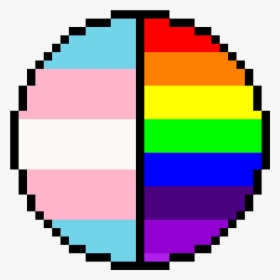 Trans Flag Pixel Art, HD Png Download, Free Download