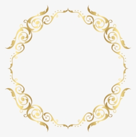 Golden Border, Border Frame Golden Transparent Png, Png Download, Free Download