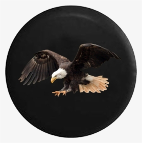 Jeep Liberty Spare Tire Cover With Bald Eagle Flying - Bald Eagle, HD Png Download, Free Download