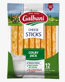 Colby Jack Snack Cheese - Galbani Mozzarella String Cheese, HD Png Download, Free Download