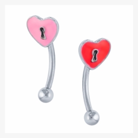 Eyebrow Piercing Png - Heart, Transparent Png, Free Download