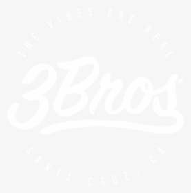 3bros Logo2019 Thevibes Wht - Handwriting, HD Png Download, Free Download