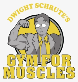 Dwight Schrute"s Gym For Muscles - Cartoon, HD Png Download, Free Download