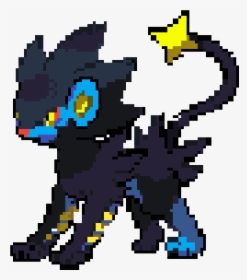 Luxray Black And White Sprite, HD Png Download, Free Download