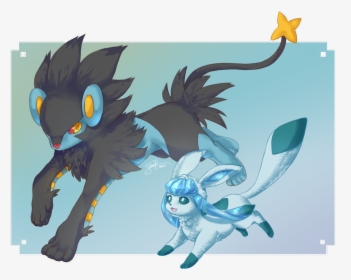 Luxray And Glaceon, HD Png Download, Free Download