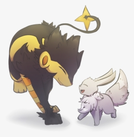 Luxray And Eevee, HD Png Download, Free Download