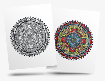 Free Adult Coloring Page - Circle, HD Png Download, Free Download