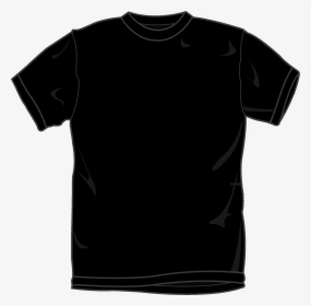 Images Of Black T - Black Shirt Front Template, HD Png Download, Free Download