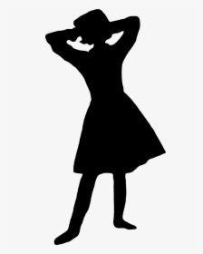 Girl Silhouette Png - Silhouette Of A Girl Transparent, Png Download, Free Download