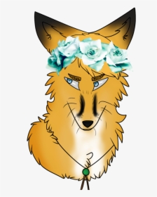 Fox Clipart Flower - Cartoon, HD Png Download, Free Download