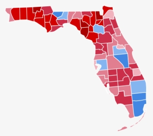 Florida Presidential Election Results - Florida 2016 Election Map, HD Png Download, Free Download