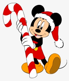 Christmas Santa Mickey Mouse Clipart Png - Cartoon Mickey Mouse Christmas, Transparent Png, Free Download