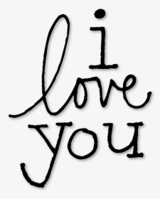 Love You Clipart Free Download On Png - Calligraphy, Transparent Png, Free Download