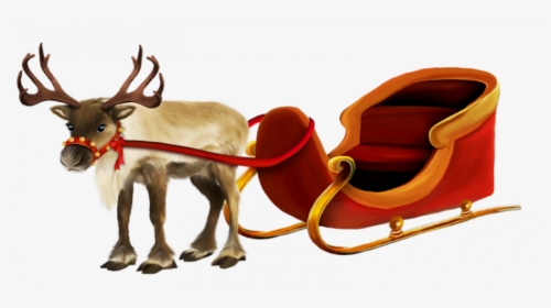 Christmas Sleigh Transparent Background, HD Png Download, Free Download