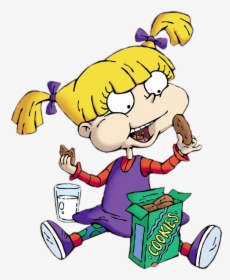 Rugrats Angelica Pickles Eating Cookies - Cartoon, HD Png Download, Free Download
