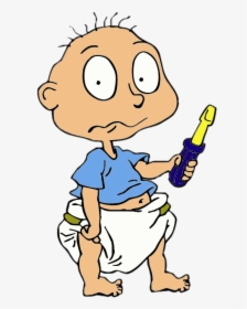 Rugrats Character Tommy Pickles Holding Screwdriver - Tommy And Lil Rugrats, HD Png Download, Free Download