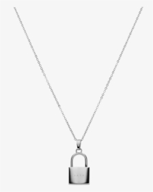 Necklace With A Locket Padlock Silver Hd Png Download Kindpng - white roblox choker