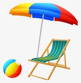 Clip On Beach Umbrella - Summer Beach Umbrella Clipart, HD Png Download, Free Download