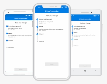 Overview Of Stepprogressbar - Xamarin Tabview, HD Png Download, Free Download