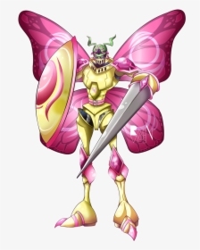 Allocen, Butterfly Wings, Crossover, Digimon, Dukemon, - Illustration, HD Png Download, Free Download