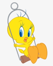 Tweety Bird Looney Tunes - Tweety Bird On Swing, HD Png Download, Free Download