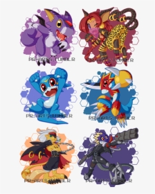 Batch Three - - Digimon Chibis, HD Png Download, Free Download