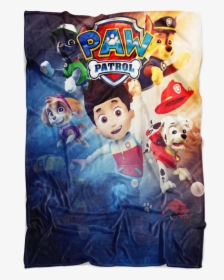 Paw Patrol Fleece Blanket Battlefield Blue Blanket - Paw Patrol, HD Png Download, Free Download