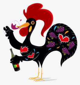 Wine Clipart Png - Rooster Of Barcelos, Transparent Png, Free Download