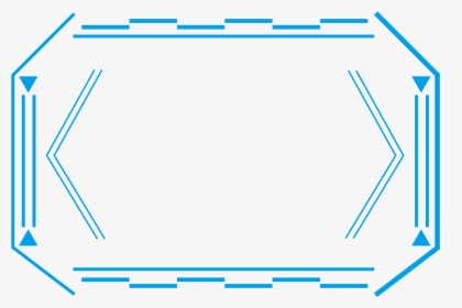 Technology Border Blue Simple Lines Png And Psd - Futuristic Line Png, Transparent Png, Free Download