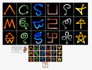 Lost Magic All Runes , Png Download - Lost Magic Ds Symbols, Transparent Png, Free Download