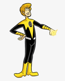 Yellow Lantern Shaggy Clipart , Png Download - Scooby Doo Yellow Lantern, Transparent Png, Free Download