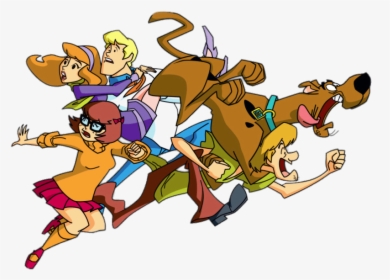 Scooby-doo And Team Running - Scooby Doo Running Png, Transparent Png, Free Download