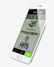 Lottery App Draw Ticket Scanner Screen On White Iphone - Iphone, HD Png Download, Free Download