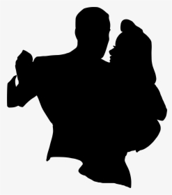 Retro Dancing Couple Silhouette - Silhouette Couple Dancing Clipart, HD Png Download, Free Download