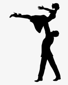 Forgetmenot Dance Couples Silhouettes Diy Couple - Dancer Silhouette Male And Female, HD Png Download, Free Download