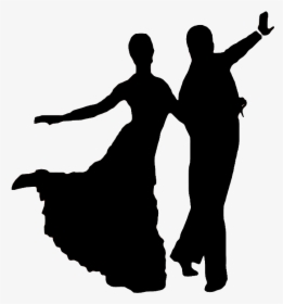 People Dancing Silhouette Png - Silhouette Ballroom Dancing, Transparent Png, Free Download