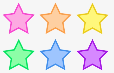 Star Clip Art Outline Clipart Panda - Printable Colorful Stars, HD Png Download, Free Download