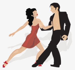 Dancers Vector Design Illustration Couple Music Dancers - Turn, HD Png Download, Free Download