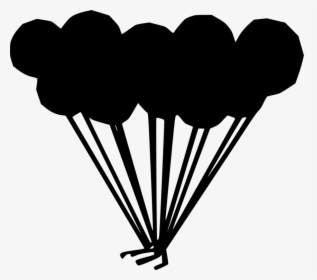 Transparent Balloons Black And White Clipart, HD Png Download, Free Download