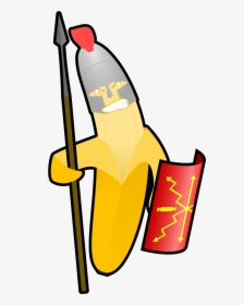 Banana Warrior Clip Arts - Warrior Cliparts Png, Transparent Png, Free Download