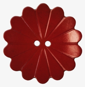 Floral Button With Fourteen Petals, Red - Construction Paper, HD Png Download, Free Download