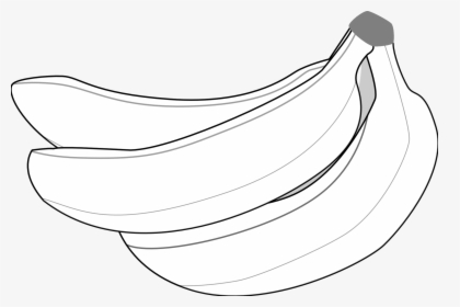 Clip Art Banana Clip Art Black And White - Banana Clipart Black And White, HD Png Download, Free Download