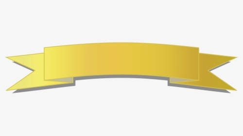 Gold Banner Cliparts - Ribbon Banner Clipart Gold, HD Png Download, Free Download