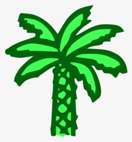 Cartoon Banana Tree - Cartoon Palm Tree, HD Png Download, Free Download