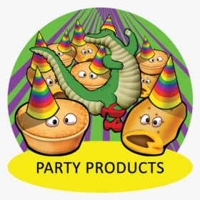 Cartoon Party Pies And Sausage Rolls, HD Png Download, Free Download