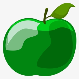 Clip Art Green Apple Cartoon - Transparent Green Apple Cartoon Png, Png Download, Free Download