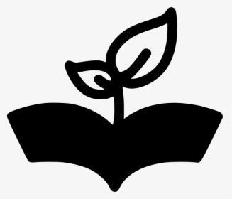 Plant Growing Out Of Book - Emblem, HD Png Download, Free Download